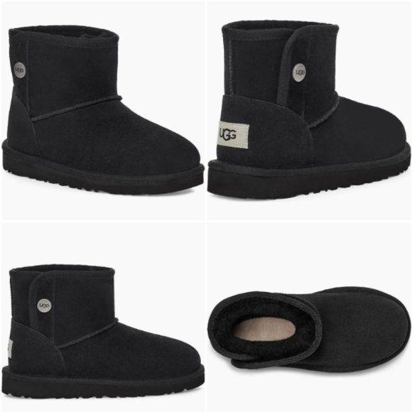 UGG Shoes - NEW UGG Jona Black Genuine Shearling Boots Sheepskin